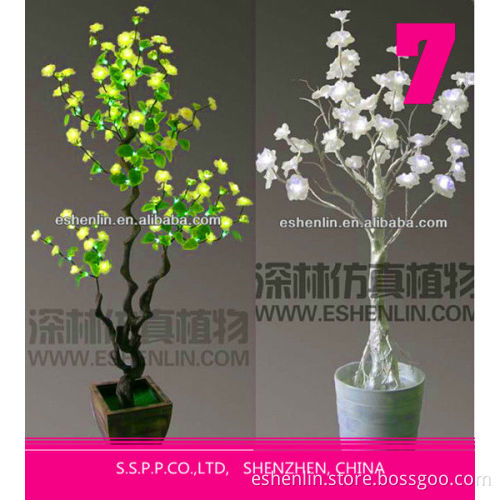 plastic party decoration led wedding tree,lighted flowering tree